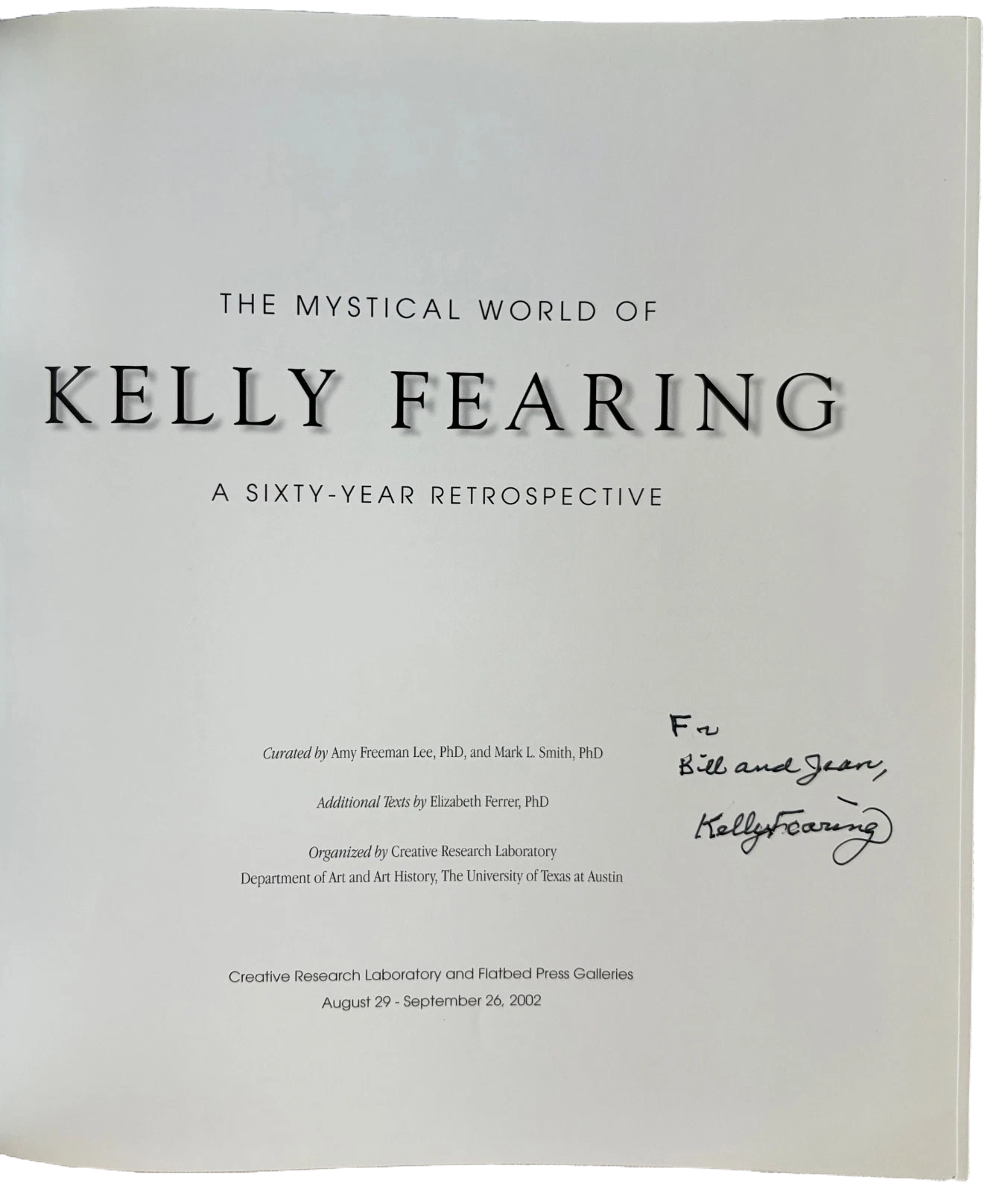 Book, The Mystical World of Kelley Fearing, Signed 1st Edition (2002, Softcover)