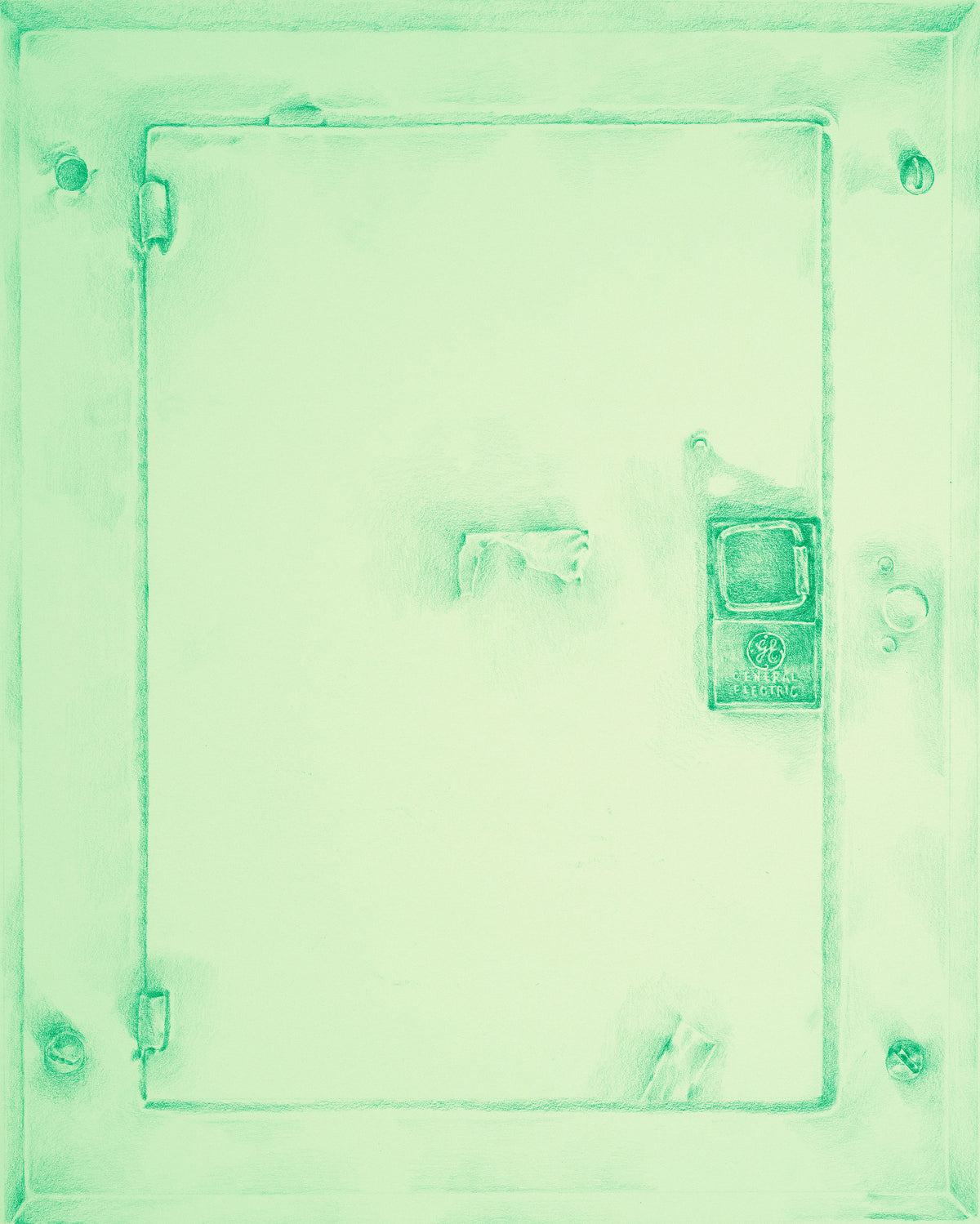 Sumrall-Orsak, Stephen, Face Plate, Green, 2026