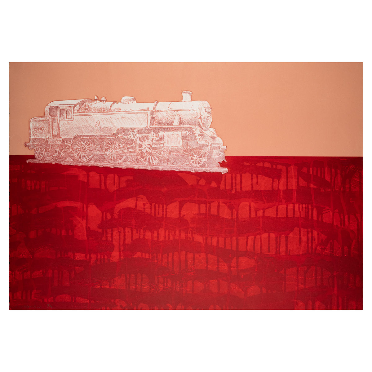 Hale, Kenneth,Unititled (red locomotive), 2008