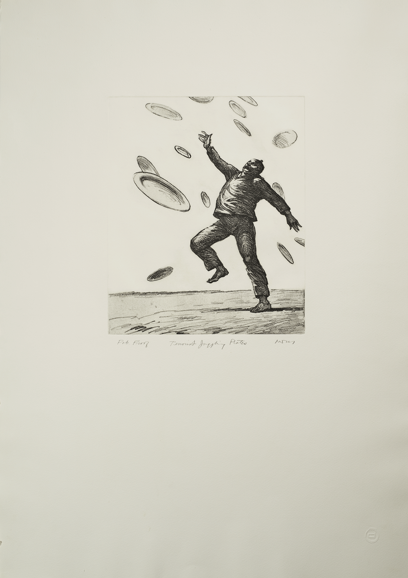 Terrorists Juggling Plates, Robert Levers, 1998