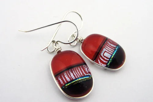 MOMO Glassworks, Wire Wrapped Earring