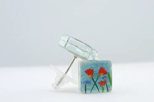 MOMO Glassworks, Glass Canvas Post Earring