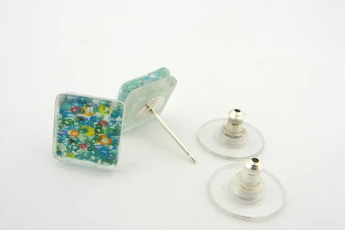 MOMO Glassworks, Glass Canvas Post Earring