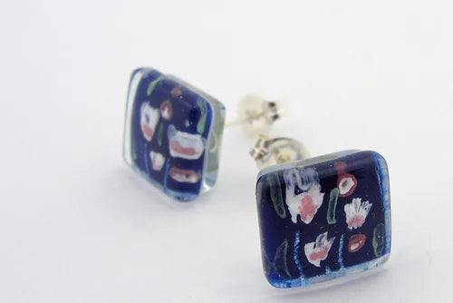 MOMO Glassworks, Glass Canvas Post Earring