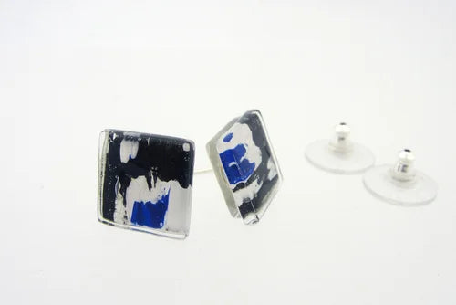 MOMO Glassworks, Glass Canvas Post Earring